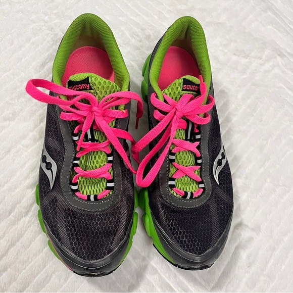 Saucony Virrata Women’s‎ Running Shoes Size 8 Gray Green Pink - Picture 5 of 8